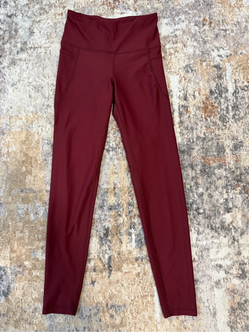 Old Navy Active Maroon High-Rise Leggings